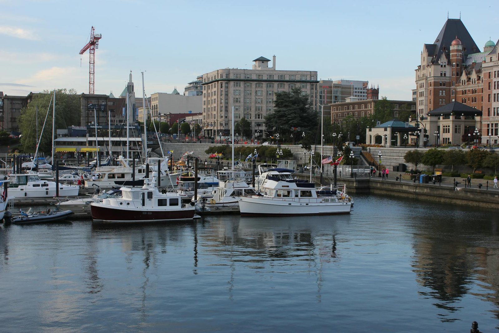 Yachts Moored in Harbor