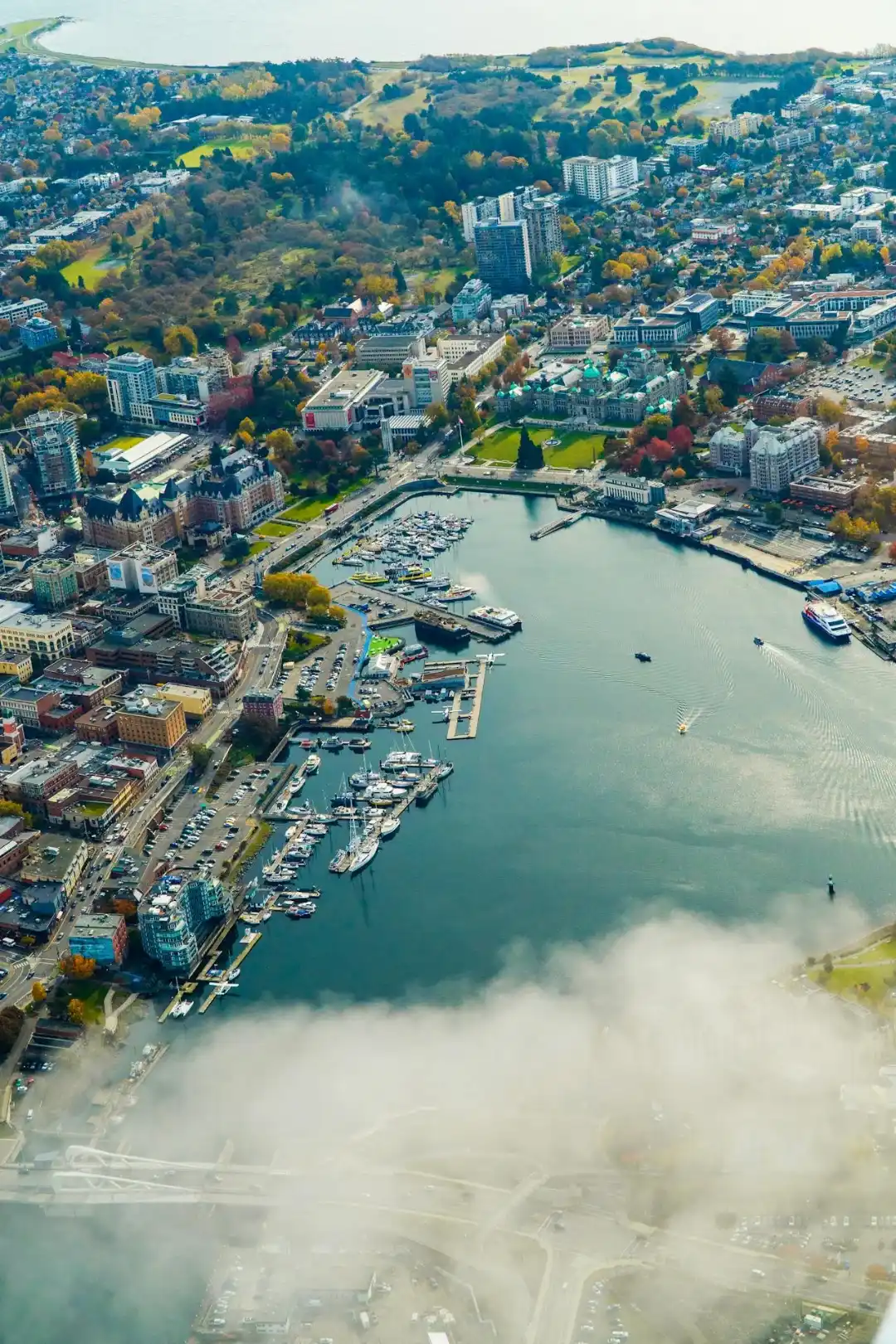 Above BC Parlament